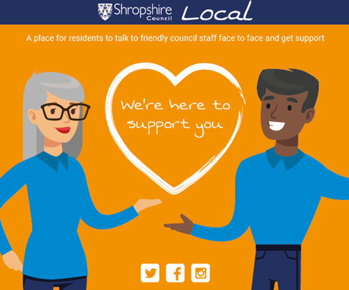 Shropshire Local we're here to support you poster