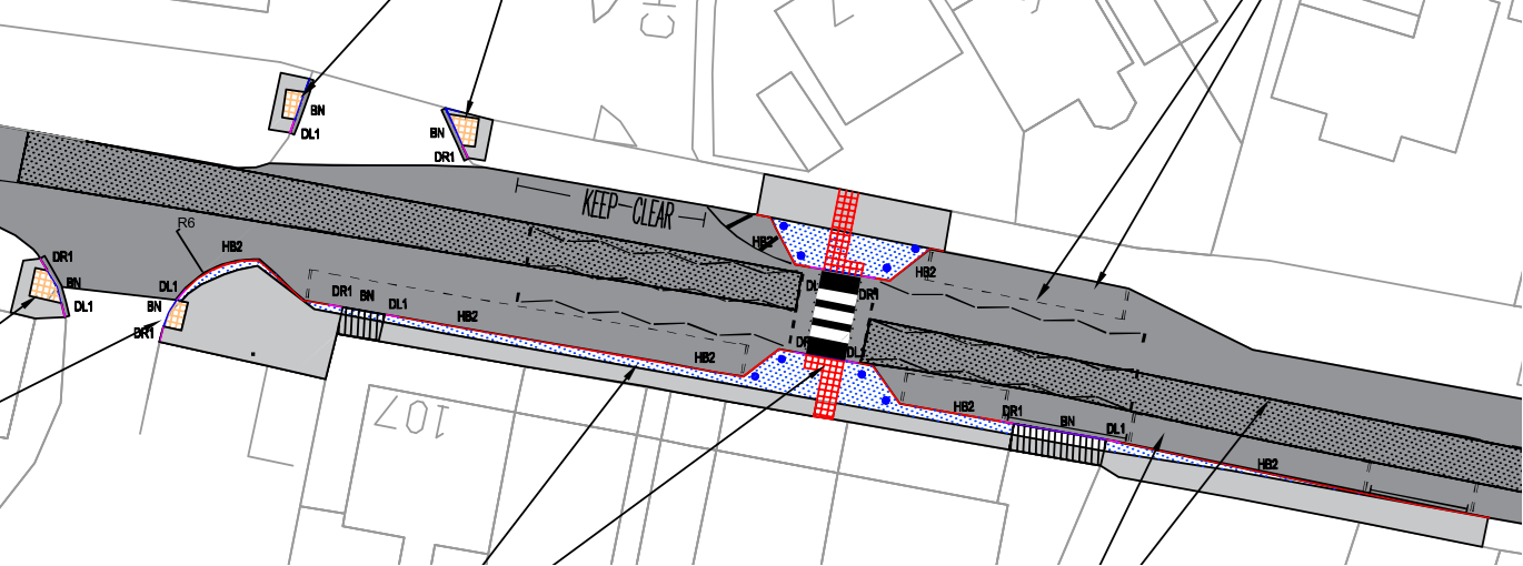 Cheshire St works plan